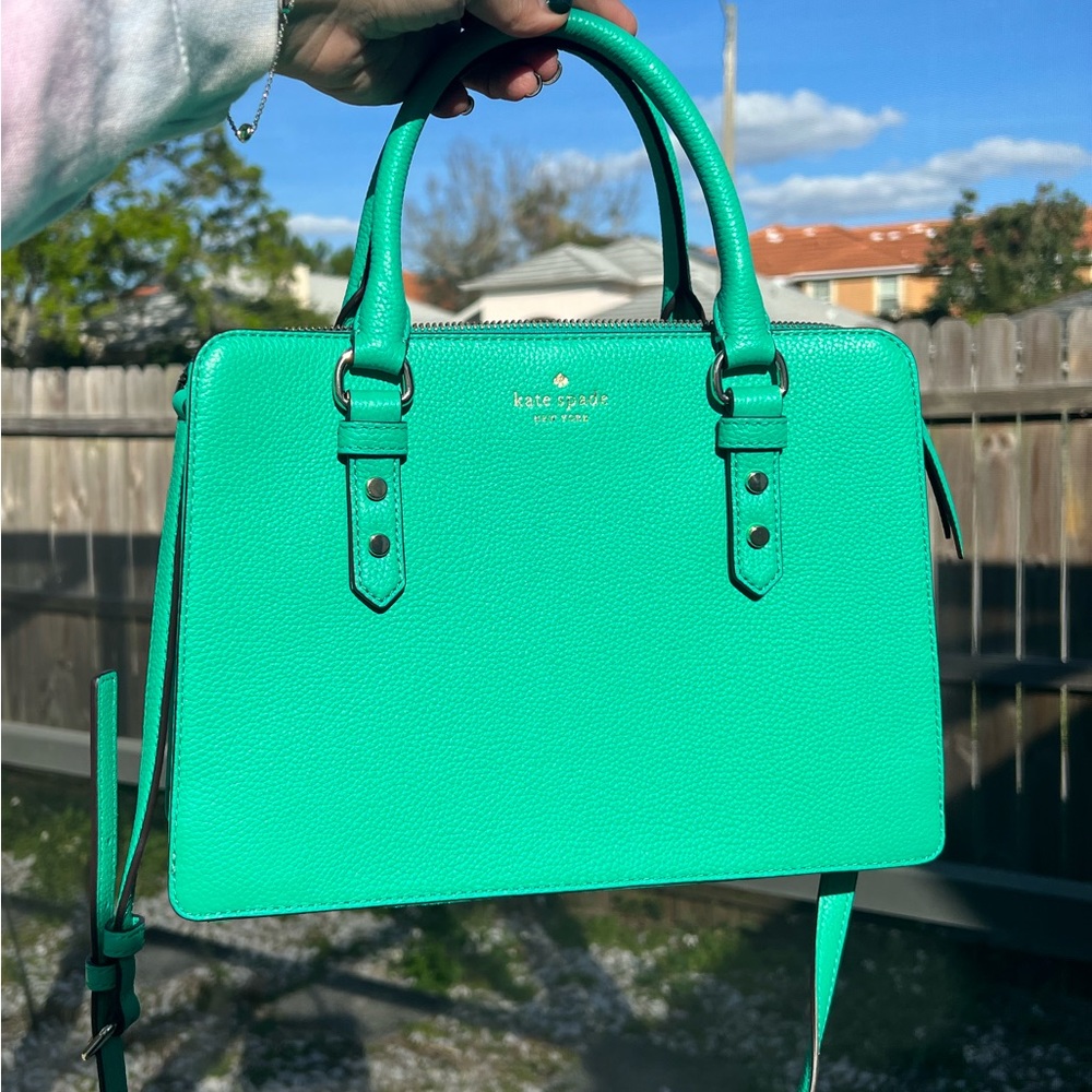 Green Kate Spade purse/satchel